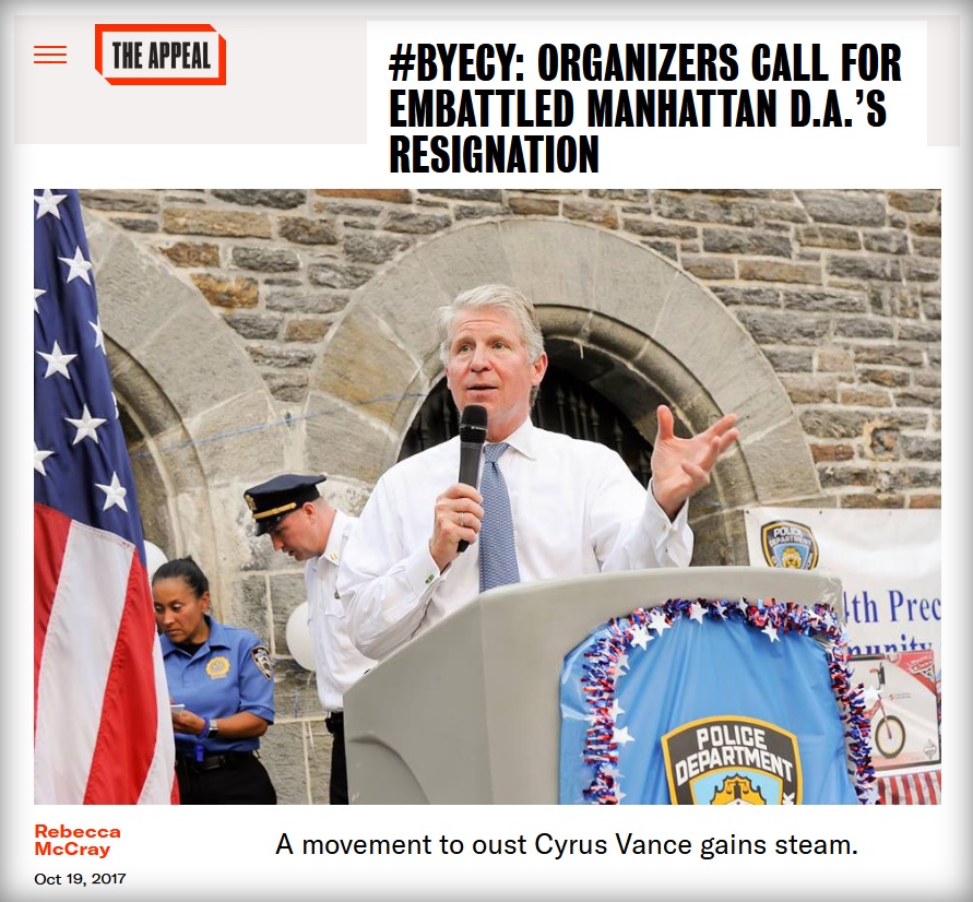 #ByeCY: Organizers call for embattled Manhattan D.A.’s resignation